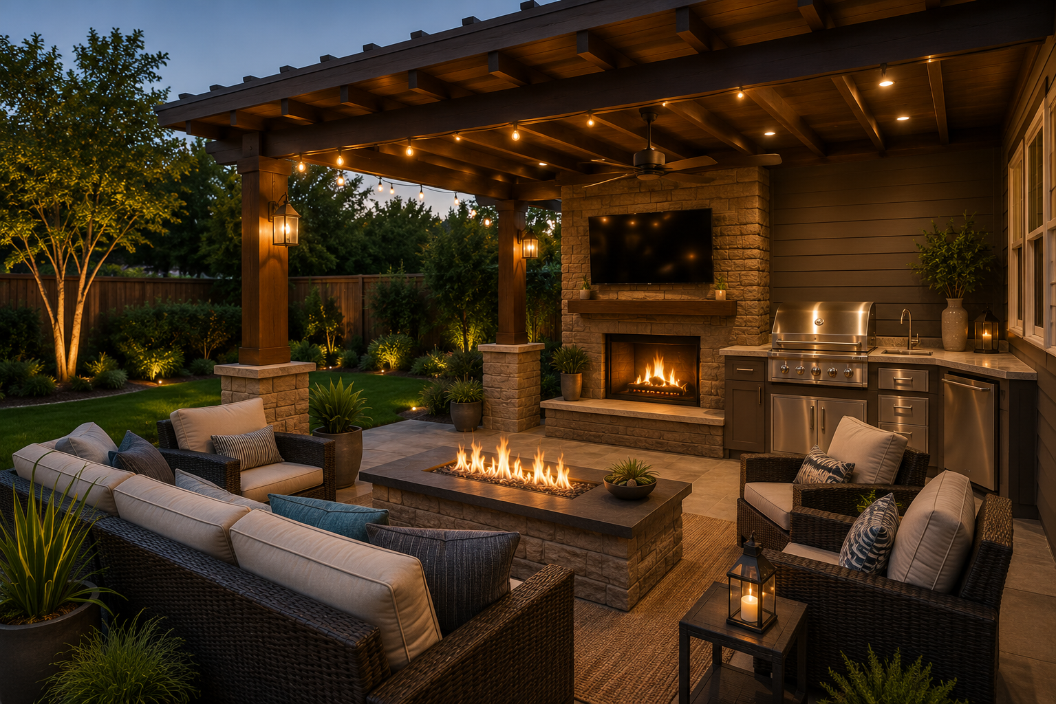 Custom outdoor living